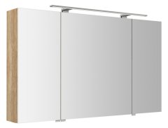 SAPHO RIWA galerka s LED osvětlením, 3x dvířka, 121x70x17cm, dub alabama RIW120-0022 - Sapho