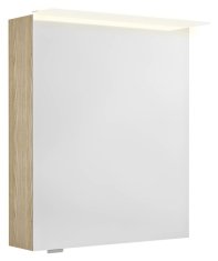 SAPHO LINEX galerka s LED osvětlením, 60x70x15cm, levá/pravá, jilm bardini LX060-0013 - Sapho