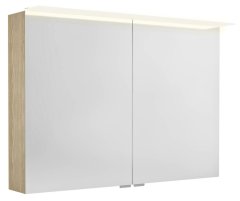 SAPHO LINEX galerka s LED osvětlením, 100x70x15cm, jilm bardini LX100-0013 - Sapho