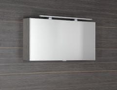 SAPHO CLOE galerka s LED osvětlením 100x50x18cm, dub stříbrný CE100-0011 - Sapho