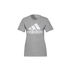 Adidas Tričko na trenínk šedé L Essentials Logo Tee