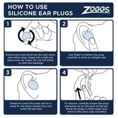 Zoggs Špunty - Ucpávky Do Uší SILICONE EAR PLUGS - SILICONE MOULDED ZOGGS