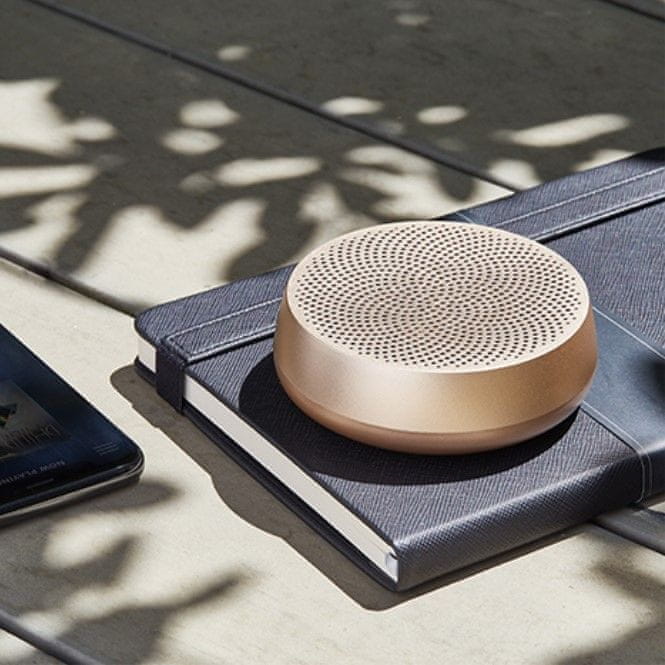  moderní bezdrátový přenosný reproduktor lexon mino l krásný design mini rozměry bluetooth tws párování 