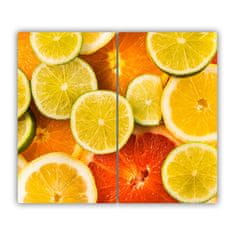 tulup.cz Skleněná krájecí deska Citrusové ovoce 2x30x52 cm