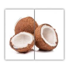 tulup.cz Skleněná krájecí deska kokosový ořech 60x52 cm