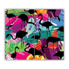 tulup.cz Skleněná krájecí deska Flamingos 60x52 cm