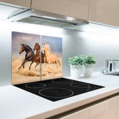 tulup.cz Skleněné deska do kuchyně Koně v cvalu 2x30x52 cm