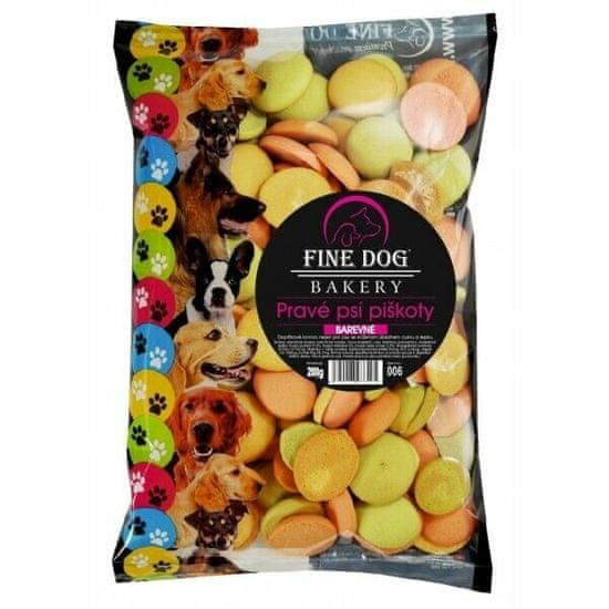 Fine Dog Pravé psí mini barevné piškoty 200g