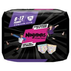 Pampers Ninjamas Pyjama Pants Srdíčka, 9 ks, 8 let, 27kg-43kg