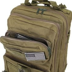 sapro XL vojenský batoh, zelený 38l, Trizand 8920