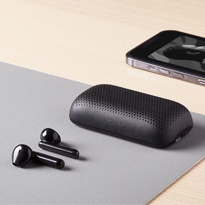  moderný bezdrôtový prenosný reproduktor lexon speakerbuds krásny dizajn mini rozmery bluetooth tws párovanie 