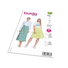 Burda Střih Burda 5837 - Dlouhá sukně, sukně s volánem