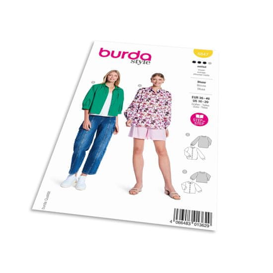 Burda Střih Burda 5847 - Halenka, košile