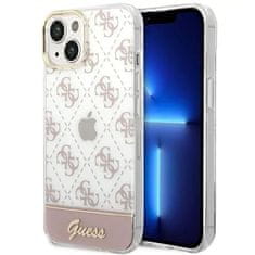 Guess GUHCP14MHG4MHP hard silikonové pouzdro iPhone 14 PLUS 6.7" pink 4G Pattern Script