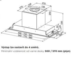 Faber Vestavný odsavač par Victory 2.0 X A77