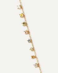 PDPAOLA Něžný pozlacený náhrdelník s přívěsky RAINBOW Gold CO01-839-U