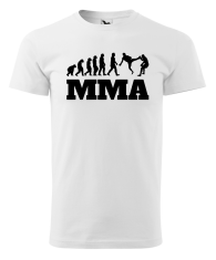 Fenomeno Pánské tričko - Evoluce MMA - bílé Velikost: 3XL