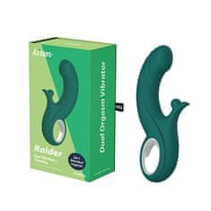 Chisa novelties Kissen Raider (Green), rabbit vaginální vibrátor