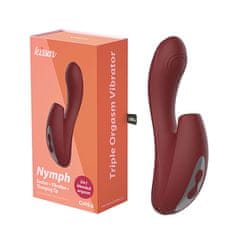 Chisa novelties Kissen Nymph (Red), multi vibrátor na klitoris a bod g