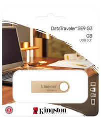 Kingston DT SE9 G3 USB disk, 256GB, 220/100MB/s, kovinski (DTSE9G3/256GB)