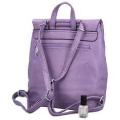 Coveri WORLD Stylový dámský koženkový kabelko/batoh Barbalea, fialový