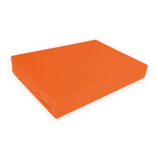 Napínací prostěradlo MICRO satén - cihlově oranžová: 180x200 cm