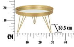 Mauro Ferretti Dekorační zrcadlový tác na nohou, O 31 cm