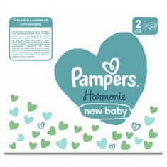 Pampers Harmonie Baby vel. 2, 204 ks, 4kg-8kg - měsíční balení