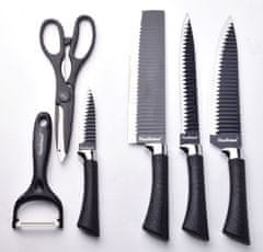 shumee ZÁKLADNÍ KUCHYNĚ Sada 4 nožů, 1 nůžek, 1 škrabky