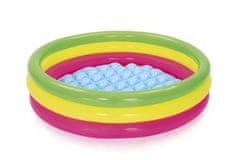 Bestway Nafukovací bazének růžovo-žluto-zelený, průměr 102 cm, výška 25 cm 