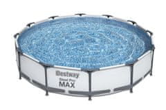 Bestway Nadzemní bazén kulatý Steel Pro MAX, kartušová filtrace, průměr 3,66m, výška 76cm