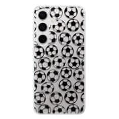 iSaprio Silikonové pouzdro - Football pattern - black pro Samsung Galaxy S24