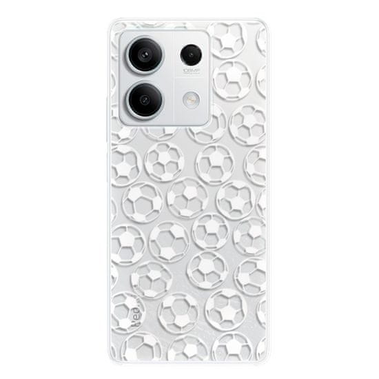 iSaprio Silikonové pouzdro - Football pattern - white pro Xiaomi Redmi Note 13 5G