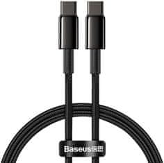 BASEUS kabel USB-C - USB-C, rychlonabíjecí, datový, 100W, 1m, černá