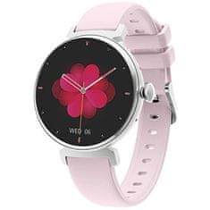 Wotchi AMOLED Smartwatch DM70 – Silver - Pink