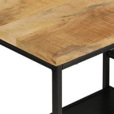 shumee Konzolový stolek 110x30x75 cm masivní hrubý mangovník a železo