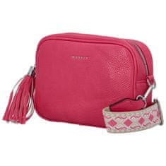 MaxFly Trendy dámská koženková crossbody Rebeca, fuchsiová