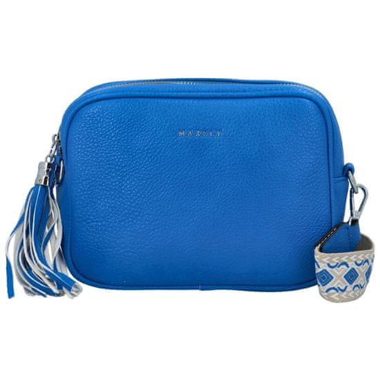 MaxFly Trendy dámská koženková crossbody Rebeca, královská modrá