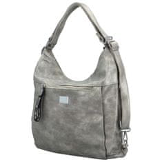 Romina & Co. Bags Stylový dámský koženkový kabelko-batoh Stafania, stříbrný
