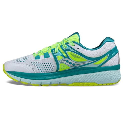 Saucony Dámská běžecká obuv , TRIUMPH ISO 3 | WHITE/TEAL/CITRON | S10346-3 | US 6 | UK 4 | EU 37 | CM 22.5