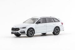 Abrex Škoda Octavia IV Combi RS (2020) - Bílá Moon Metalíza ABREX 1:43