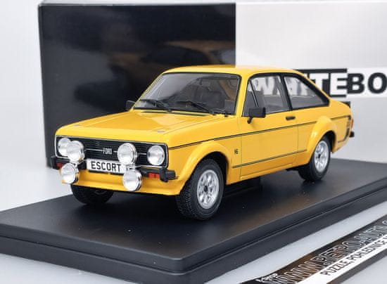 WHITEBOX Ford Escort MK II 1600 Sport (1977) žlutá WHITEBOX 1:24