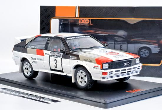 IXO MODELS Audi quattro,No.3, Rallye WM, 1000 Lakes Rally H.Mikkola/A.Hertz IXO1:18