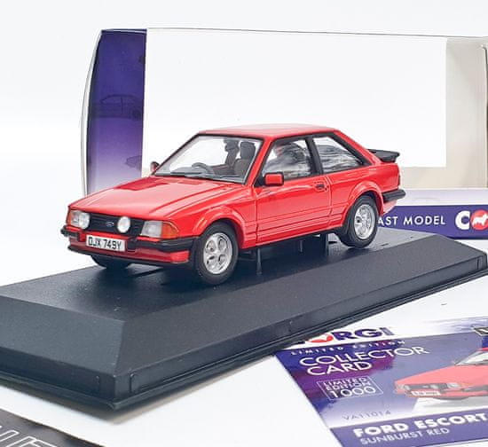 Corgi FORD ESCORT MK III XR3i RHD červená CORGI 1:43