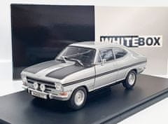 WHITEBOX Opel Kadett B Rallye - Stříbrná/Černá matná - WhiteBox 1:24