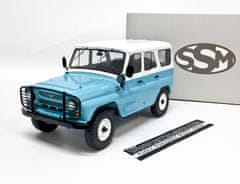 SSM UAZ 469 (31514 ) Modrá/Bílá SSM 1:18