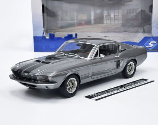 Solido Ford Shelby Mustang GT500 (1967) - Šedá/černá SOLIDO 1:18