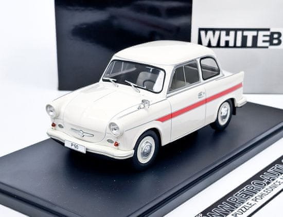 WHITEBOX Trabant P 50 (1959) Světle Béžová WHITEBOX 1:24
