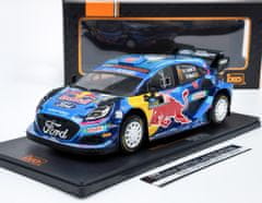 IXO MODELS FORD PUMA Rally1 #7 P-L.Loubet/N.Gilsoul Rally Sweden 2023 1:18