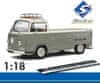 Volkswagen T2 Pick-Up (1968) Grey/white - SOLIDO 1:18